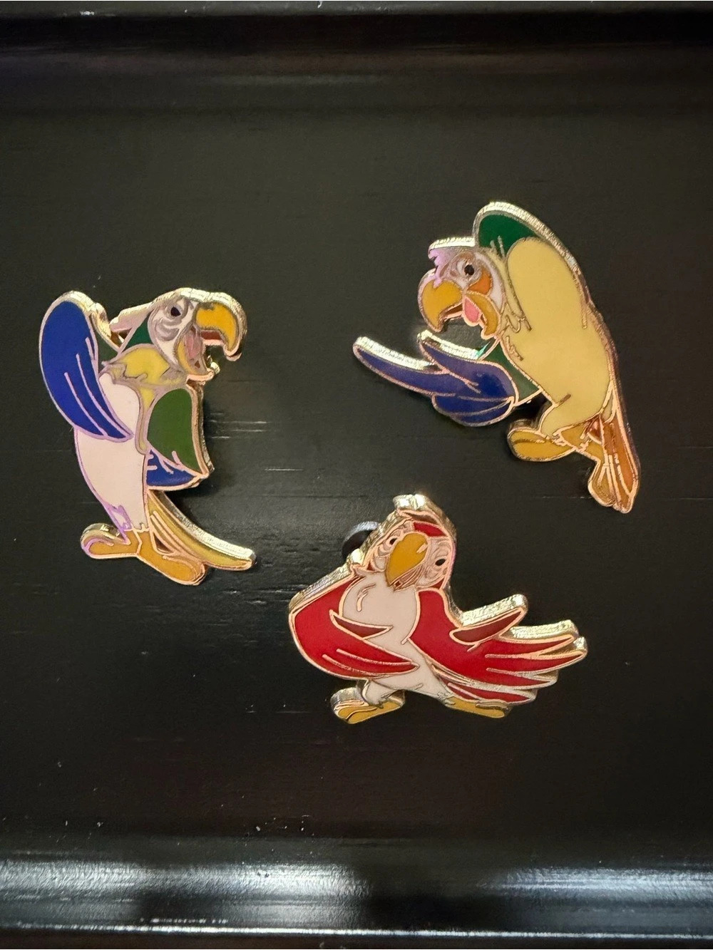 Walt Disney's Enchanted Tiki Room 50th Anniversary LE 250 Set of 3 Trading Pins